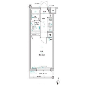 1K Mansion in Kasugacho - Nerima-ku Floorplan