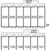 1K Apartment to Rent in Toyonaka-shi Layout Drawing