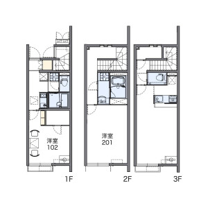 1K Apartment in Ayase - Adachi-ku Floorplan