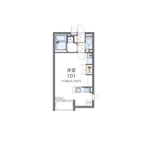 1R Apartment in Chuo - Higashiyamato-shi Floorplan