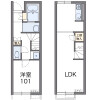1LDK Apartment to Rent in Oyama-shi Floorplan