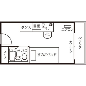 1R Mansion in Minamiyawata - Ichikawa-shi Floorplan