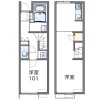 1LDK Apartment to Rent in Fukaya-shi Floorplan