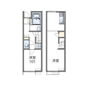 1LDK Apartment in Higashigata - Fukaya-shi Floorplan