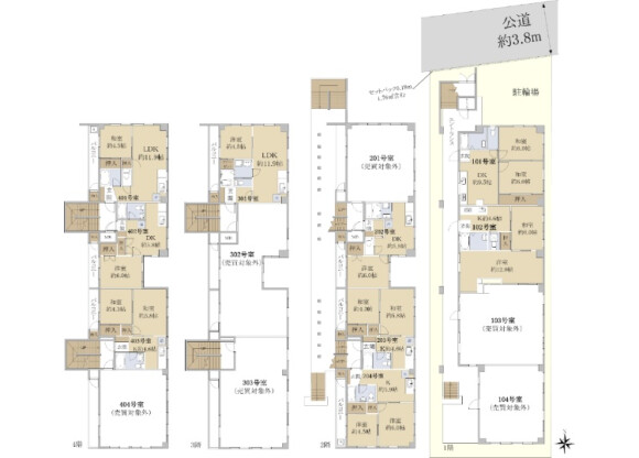 Whole Building Apartment to Buy in Chofu-shi Floorplan