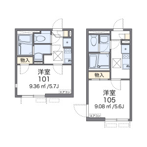 1K Apartment in Higashirokugo - Ota-ku Floorplan