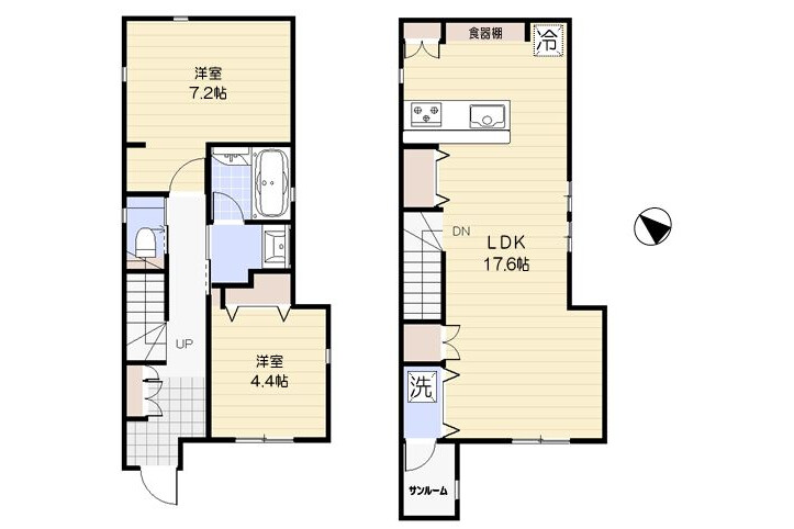 2LDK House to Rent in Shinagawa-ku Floorplan