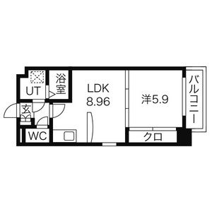 1LDK Mansion in Aoi - Nagoya-shi Naka-ku Floorplan