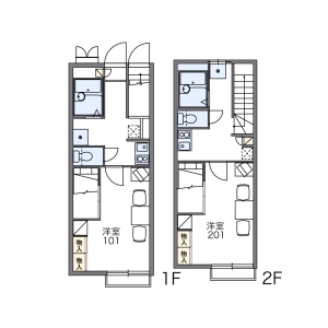 1K Apartment in Mitsukaido motomachi - Joso-shi Floorplan
