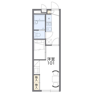 1K Apartment in Aioicho - Yao-shi Floorplan