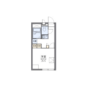 1K Apartment in Kokubucho - Hitachi-shi Floorplan