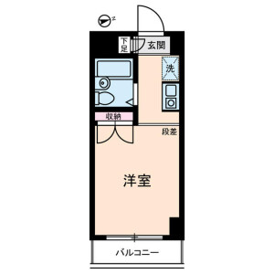 1R 맨션 in Nishifucho - Fuchu-shi Floorplan