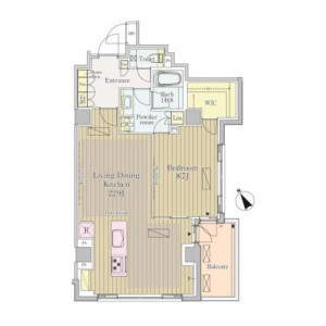 1LDK Mansion in Jingumae - Shibuya-ku Floorplan