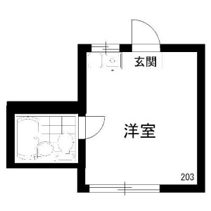 1R Apartment in Nakano - Nakano-ku Floorplan