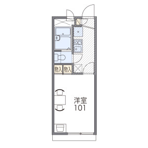 1K Apartment in Nishikawa - Amagasaki-shi Floorplan
