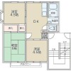 3DK Apartment to Rent in Kawasaki-shi Nakahara-ku Floorplan
