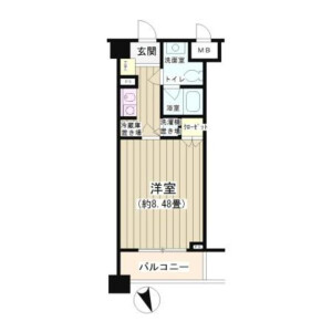 1K Mansion in Tomigaya - Shibuya-ku Floorplan