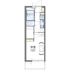 1K Mansion in Nakayamacho - Hamamatsu-shi Naka-ku Floorplan