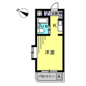 1R {building type} in Hommachi - Shibuya-ku Floorplan