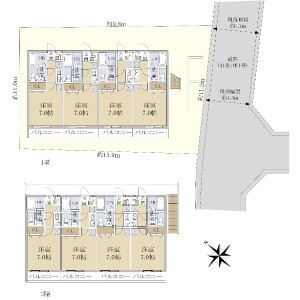 Whole Building Apartment in Makuharicho - Chiba-shi Hanamigawa-ku Floorplan