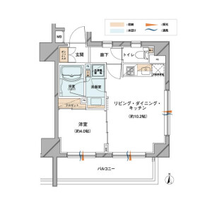 1LDK {building type} in Seta - Setagaya-ku Floorplan