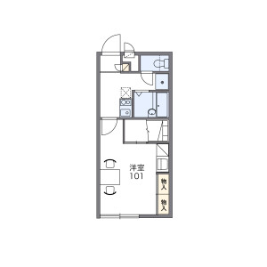 1K Apartment in Sugikubo - Ebina-shi Floorplan