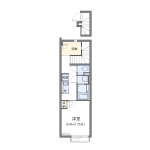 1K Apartment in Shimizu - Suginami-ku Floorplan