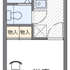 橫須賀市出租中的1K公寓 房屋格局