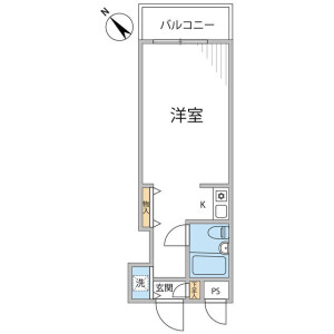 1R {building type} in Yanaka - Adachi-ku Floorplan