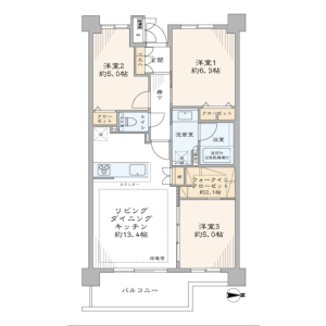 3LDK {building type} in Kugayama - Suginami-ku Floorplan