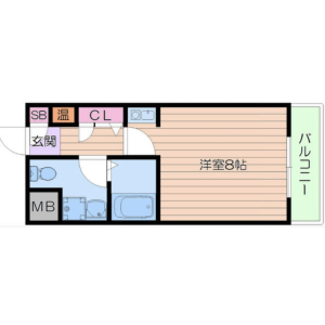 1R Mansion in Aomatanihigashi - Mino-shi Floorplan