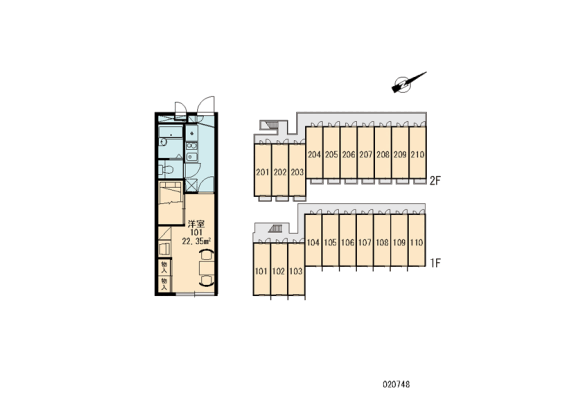 1K Apartment to Rent in Fukuoka-shi Jonan-ku Floorplan