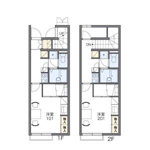 1K Apartment in Kamagaya - Kamagaya-shi Floorplan