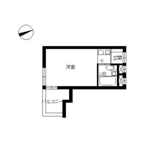 1R Mansion in Nakacho - Musashino-shi Floorplan