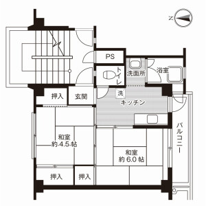 2K Mansion in Sumisaka - Suzaka-shi Floorplan