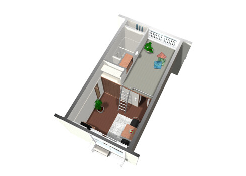 1K Apartment to Rent in Kokubunji-shi Floorplan