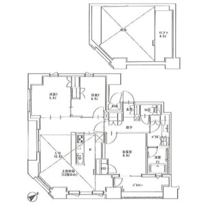 3LDK Mansion in Shintomi - Chuo-ku Floorplan