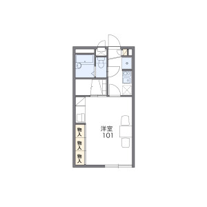 1K Apartment in Shindo - Sagamihara-shi Minami-ku Floorplan