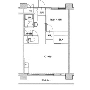 1LDK Mansion in Minamishimizu - Amagasaki-shi Floorplan