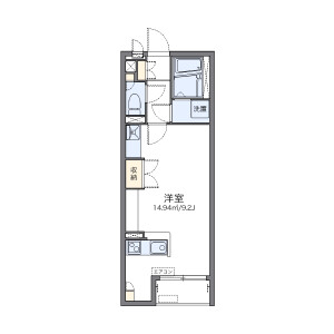 1R Apartment in Nishiodake - Hadano-shi Floorplan