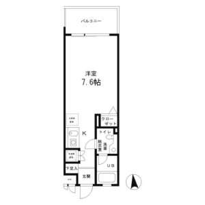 1R Mansion in Honan - Suginami-ku Floorplan
