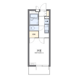 1K Mansion in Narukocho - 浜松市中央区 Floorplan