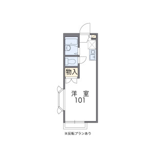 1K Apartment in Shiraitodai - Fuchu-shi Floorplan