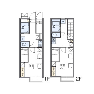 1K Apartment in Egota - Nakano-ku Floorplan