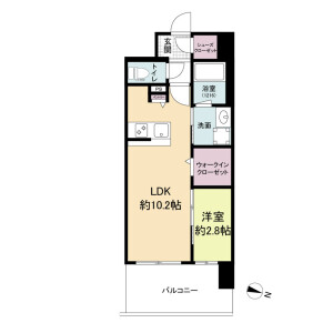 1LDK Mansion in Shikitsuhigashi - Osaka-shi Naniwa-ku Floorplan