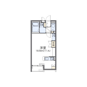 1R Apartment in Sannomiya - Koshigaya-shi Floorplan
