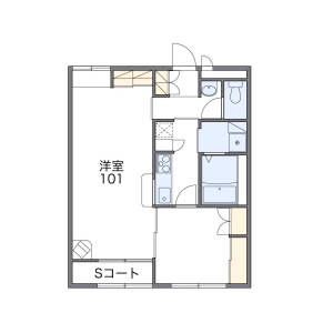 1LDK Apartment in Fujigaoka - Ryugasaki-shi Floorplan