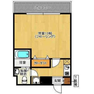 1K Mansion in Minato - Fukuoka-shi Chuo-ku Floorplan