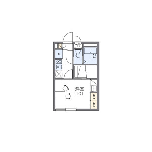 1K Apartment in Horencho - Nara-shi Floorplan