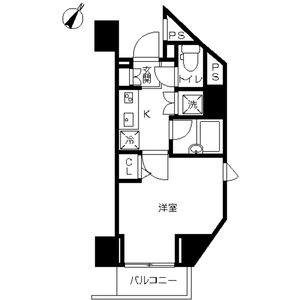 1K Mansion in Kitashinagawa(1-4-chome) - Shinagawa-ku Floorplan